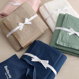 Bedsure Cotton Duvet Cover Set - 100% Cotton Waffle Weave Khaki Duvet Cover Oversized King Size